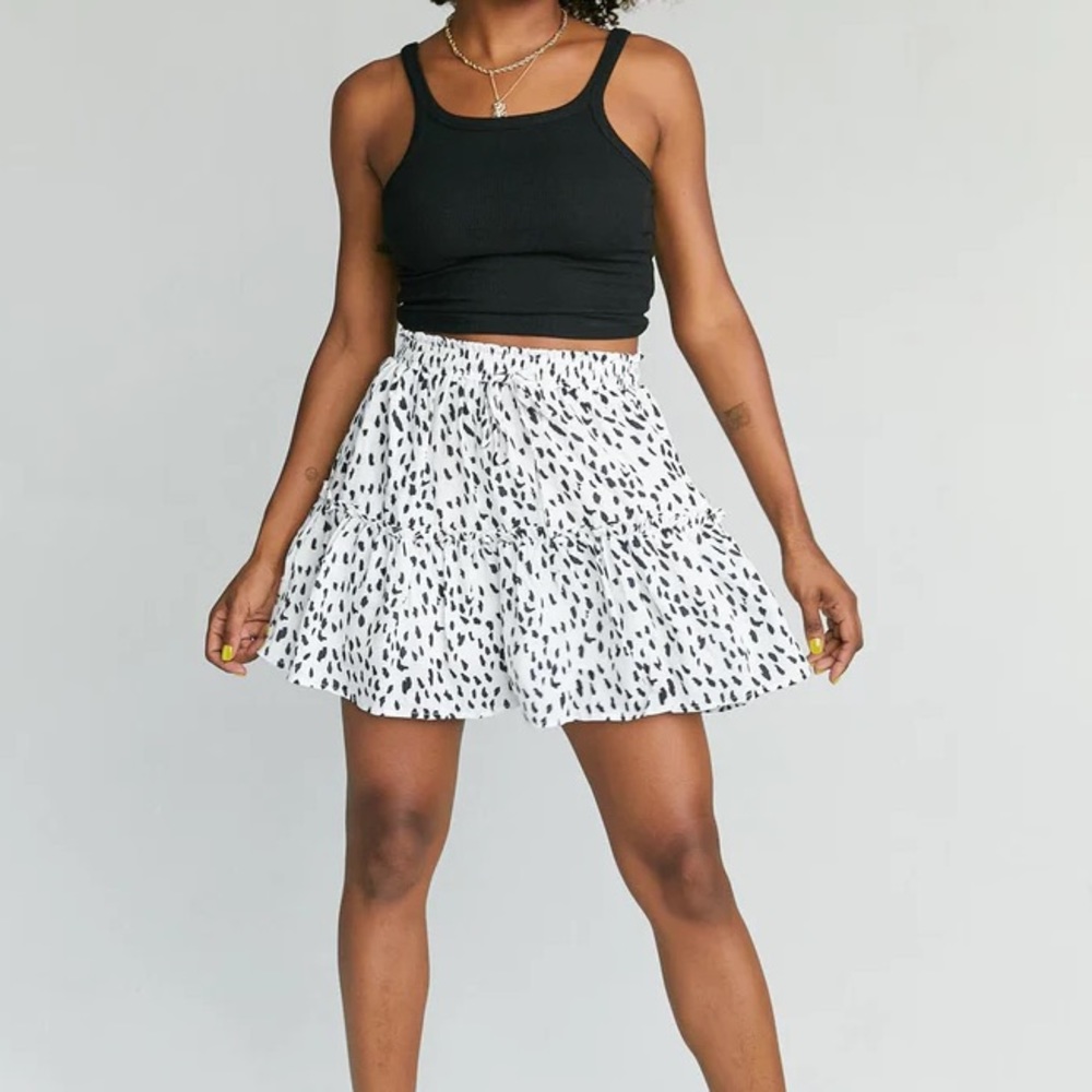 Light of life black and white skirt